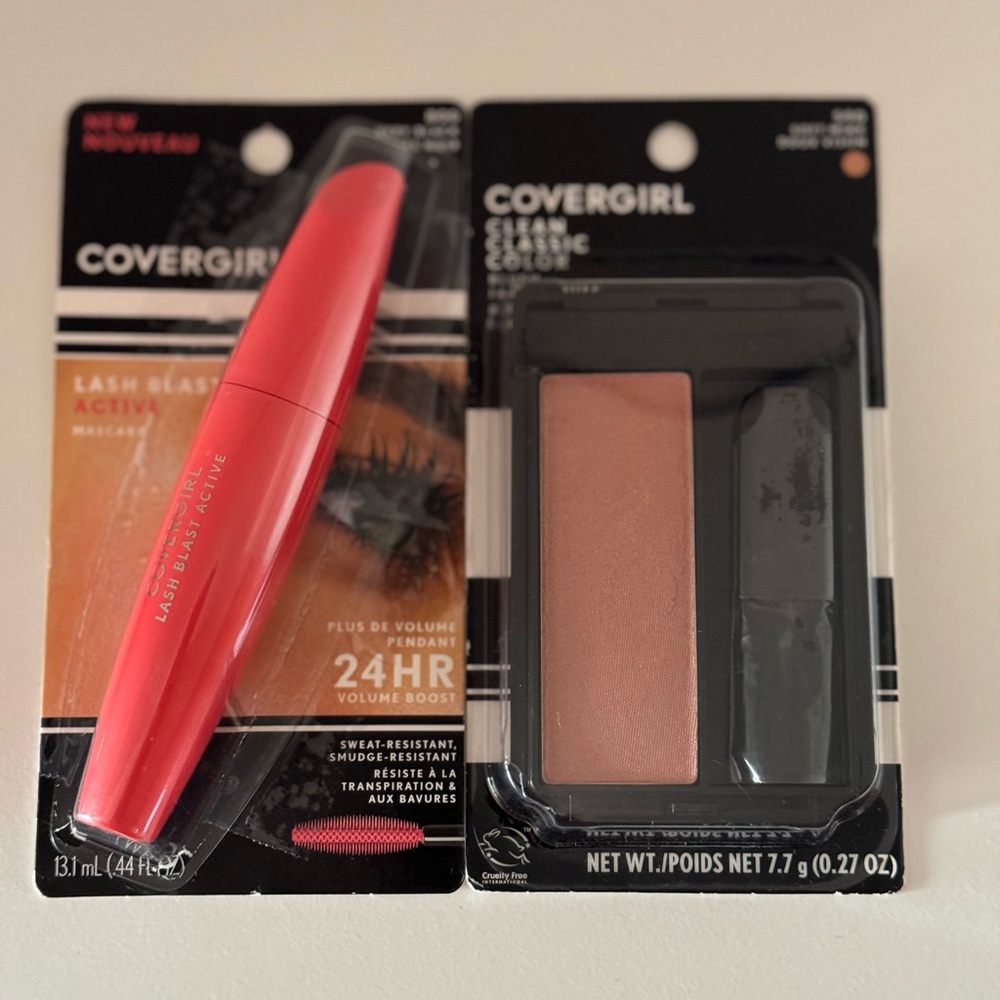 COVERGIRL blush kit and mascara bundle